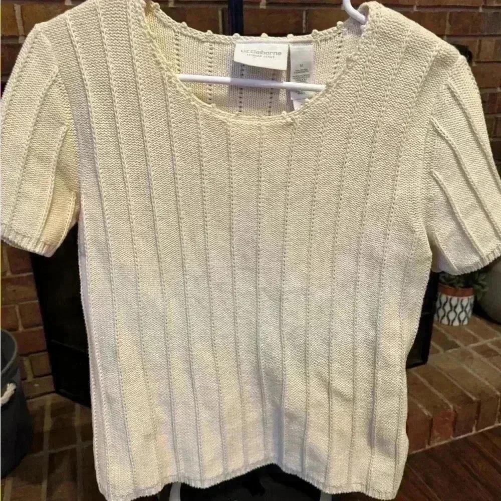 Liz Claiborne knitted top M - Picture 2 of 3